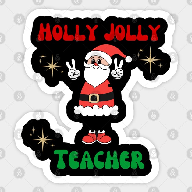 Christmas teacher Sticker by Daisy Blue Designs